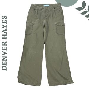 Denver Hayes Olive Green Cargo Pants – 100% Cotton – Size 8